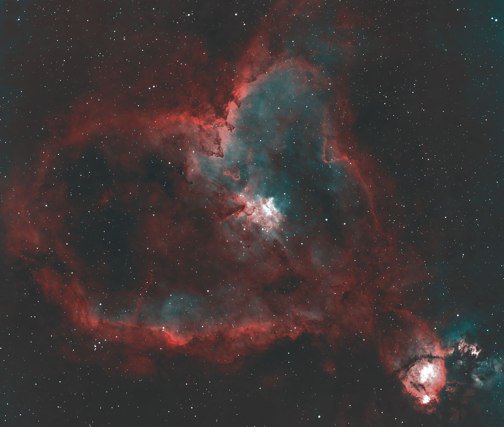 Heart Nebula in SHO palette